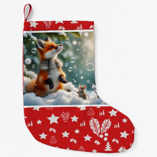 The Wonder of SnowBubbles Christmas Stocking (Front)