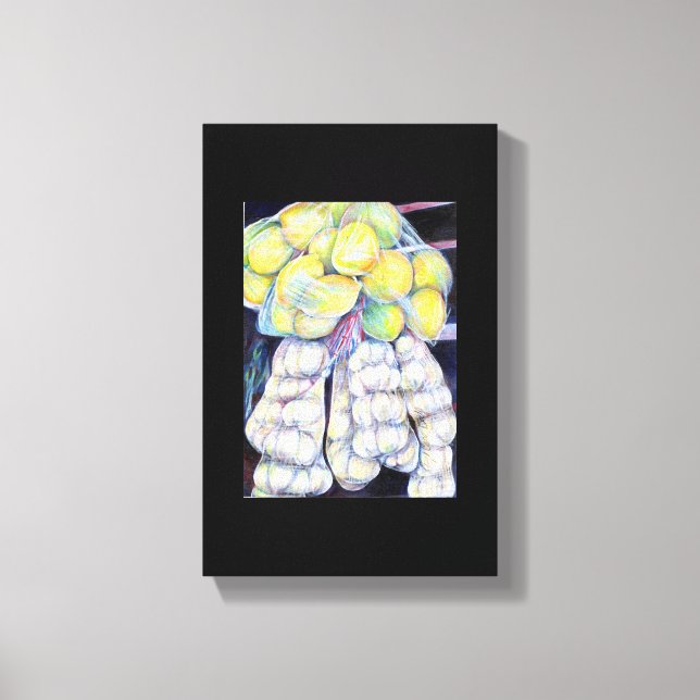 The Wonder Of The Wet Markets, Singapore Canvas Print (Front)