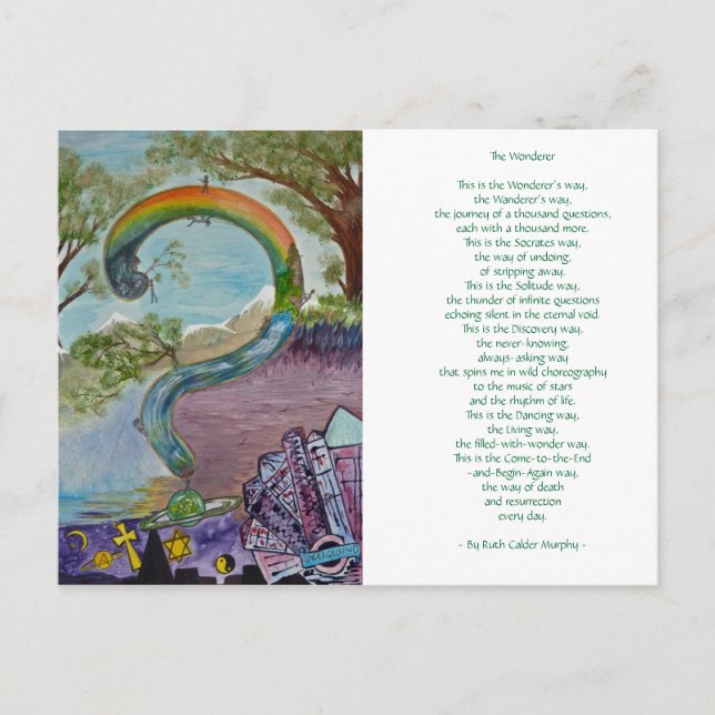 The Wonderer - By Ruth Calder Murphy - Postcard (Front)