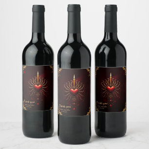 The wonderful beautiful art of gothic elegance. wine label
