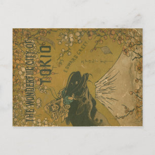 "The Wonderful City of Tokio" book cover on blank Postcard