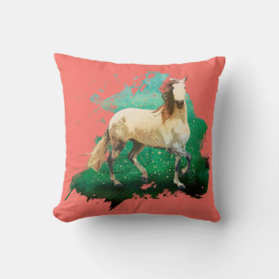 The wonderful horse Kissen Living Coral Cushion