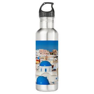 The wonderful Oia in Santorini, Greece 710 Ml Water Bottle
