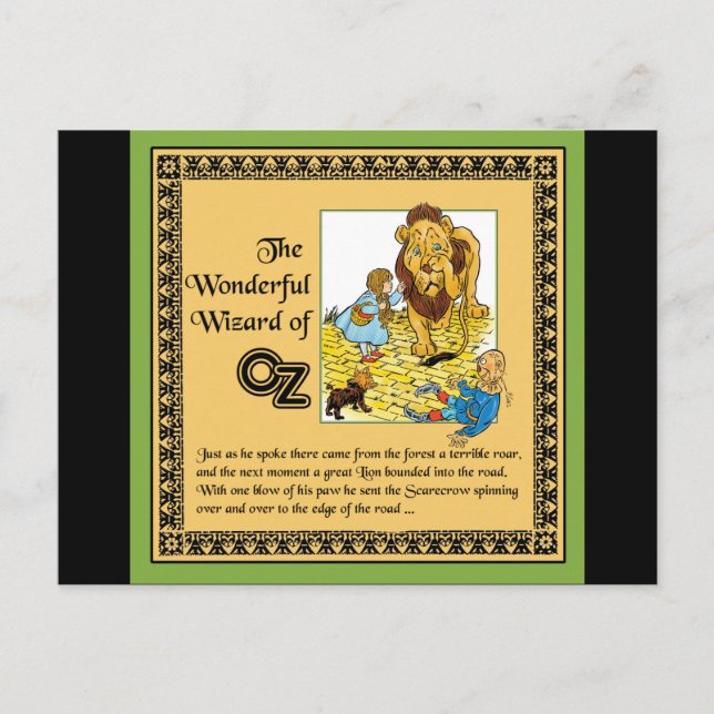The Wonderful Wizard of Oz Postcard (Front)