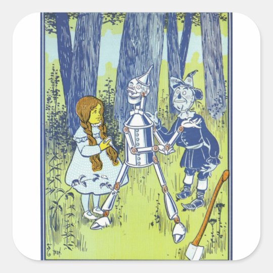 The wonderful wizard of Oz Square Sticker