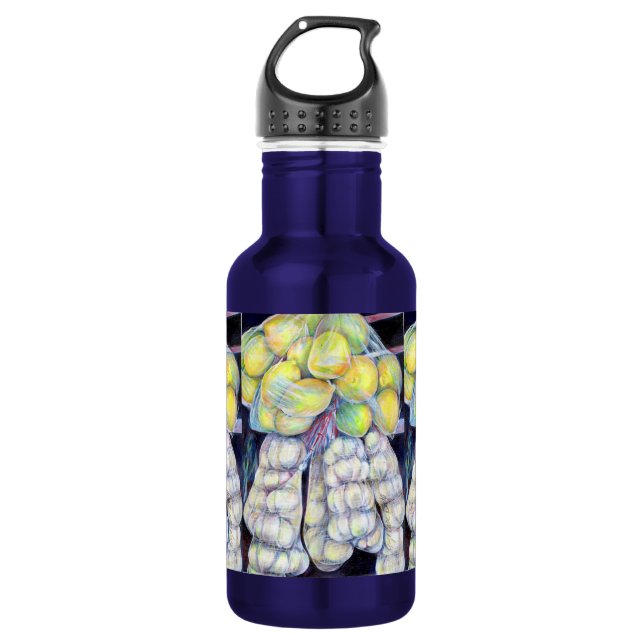 The Wonders of the Wet Markets, Singapore 532 Ml Water Bottle (Front)