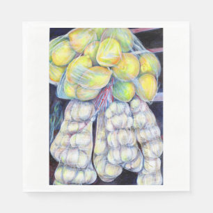 The Wonders of the Wet Markets, Singapore Napkin