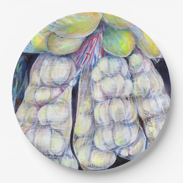 The Wonders of the Wet Markets, Singapore Paper Plate (Front)