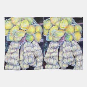 The Wonders of the Wet Markets, Singapore Tea Towel