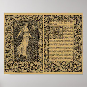 The Wood Beyond the World by William Morris Poster