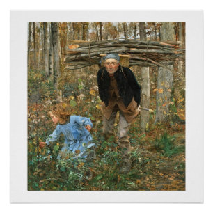 The Wood Gatherer - Jules Bastien-Lepage, 1881   Poster