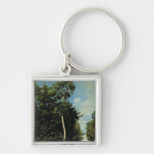 The Wood on the Cote de Grace in Honfleur Key Ring
