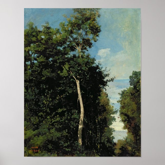 The Wood on the Cote de Grace in Honfleur Poster (Front)