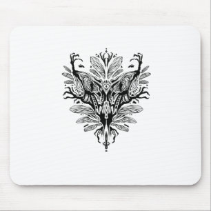 The Woodland Creature - Black Sticker Mouse Mat