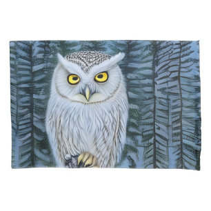 The Woodland North Woods Little Grey Owl Pillowcase