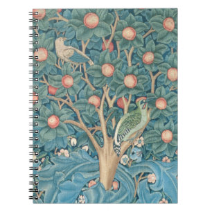The Woodpecker Tapestry, detail of the woodpeckers Notebook