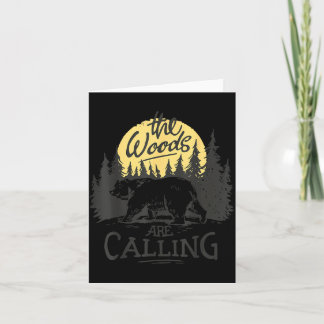 The Woods are Calling Adventure Camping Hiking Card