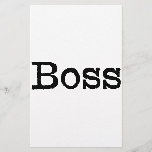 The word Boss in black (Front)