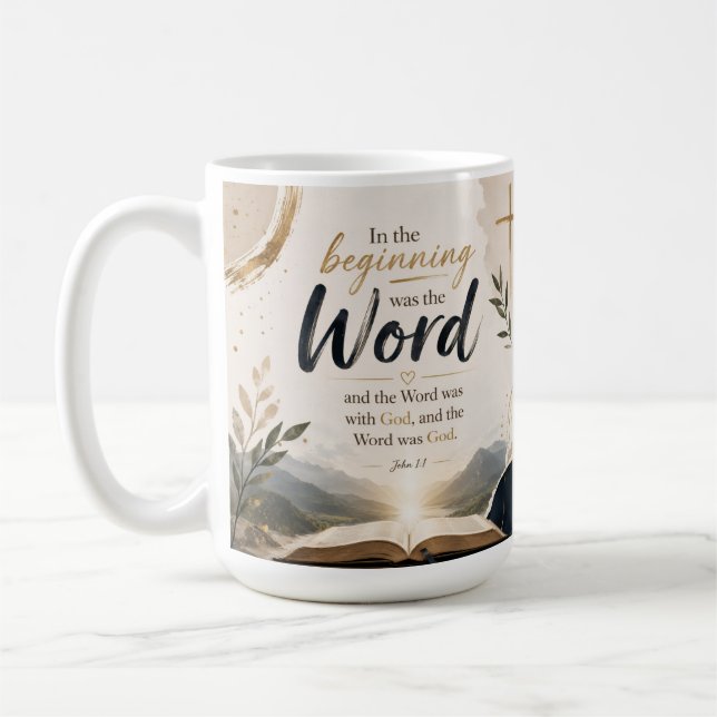 The Word Coffee Mug (Left)