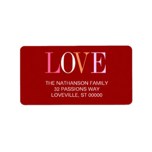 The Word is Love Address Label