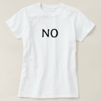 The Word No Simple Minimalist Statement Text