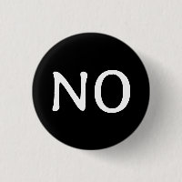 The Word No Statement Text Minimalist Black White