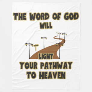 The Word Of God Will Light Fleece Blanket