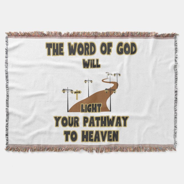 The Word Of God Will Light Throw Blanket (Front)