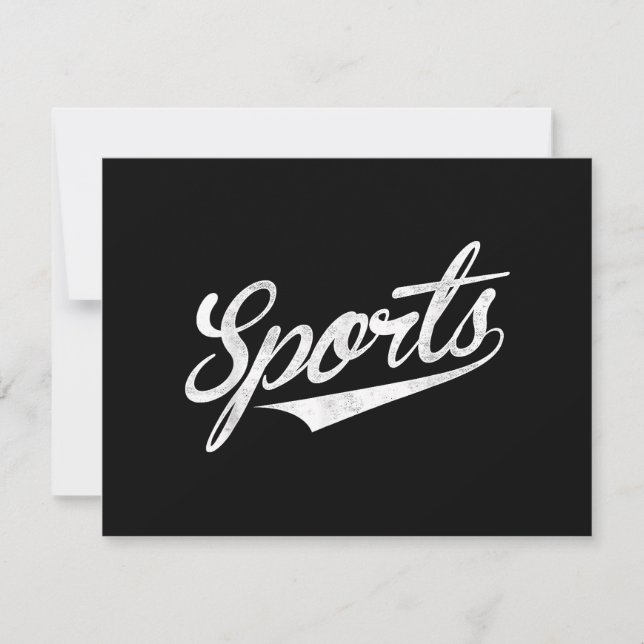 The word Sports  A funny ironic design that says S (Front)