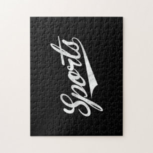 The word Sports A funny ironic design that says S Jigsaw Puzzle