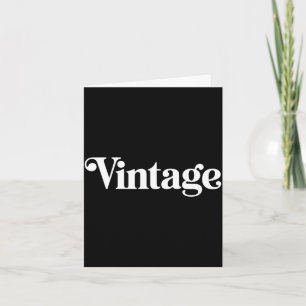 The word vintage _ a stylish retro design that card
