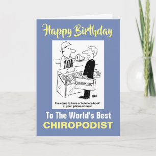 The Word's Best Chiropodist Card