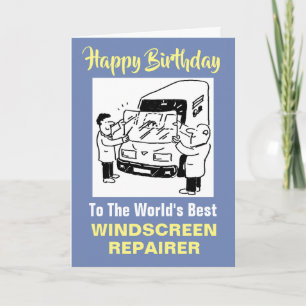 The Word's Best Windscreen Repairer Card