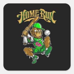 the words quot thunder run quot on it square sticker