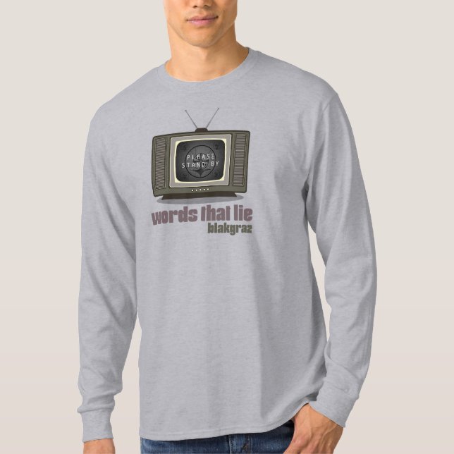 The Words That Lie Blakgraz Men's Tee (Front)