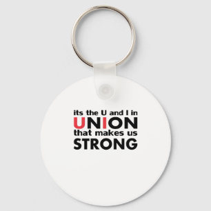 The Work Union That Makes Us Strong Classic Key Ring