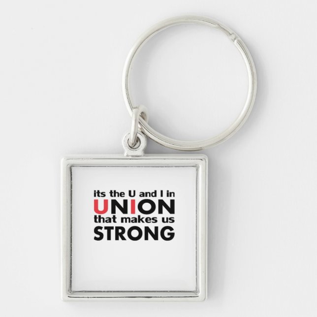 The Work Union That Makes Us Strong Classic Key Ring (Front)