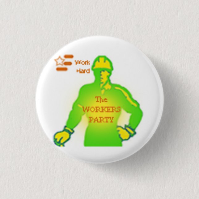 The Workers Party Logo 3 Cm Round Badge (Front)