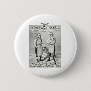 The Working-Man's Banner - For President, Ulysses 6 Cm Round Badge