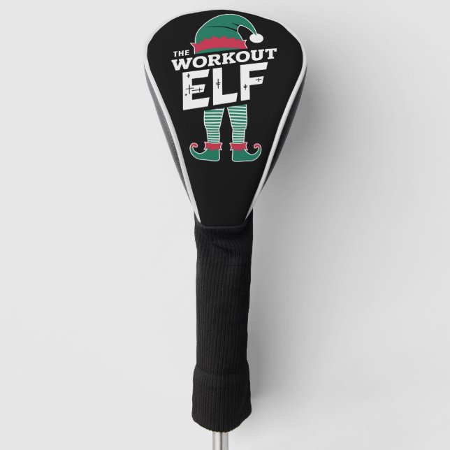 The Workout Elf Group Matching Family Christmas  Golf Head Cover (Front)