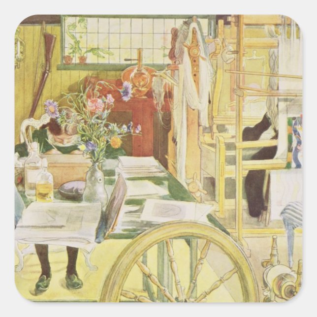 The Workroom, pub. in 'Lasst Licht Hinin' (`Let in Square Sticker (Front)