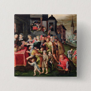 The Works of Mercy 15 Cm Square Badge