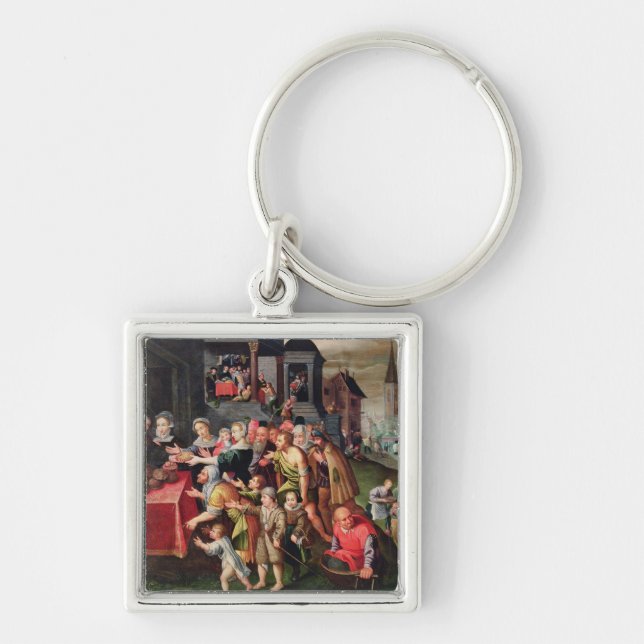 The Works of Mercy Key Ring (Front)