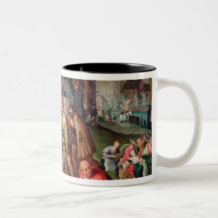 The Works of Mercy Two-Tone Coffee Mug