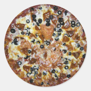 The Works Pizza Classic Round Sticker