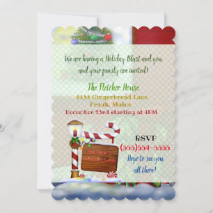 The Workshop Christmas Whimsey PARTY Invitation
