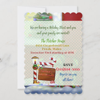 The Workshop Christmas Whimsey PARTY Invitation