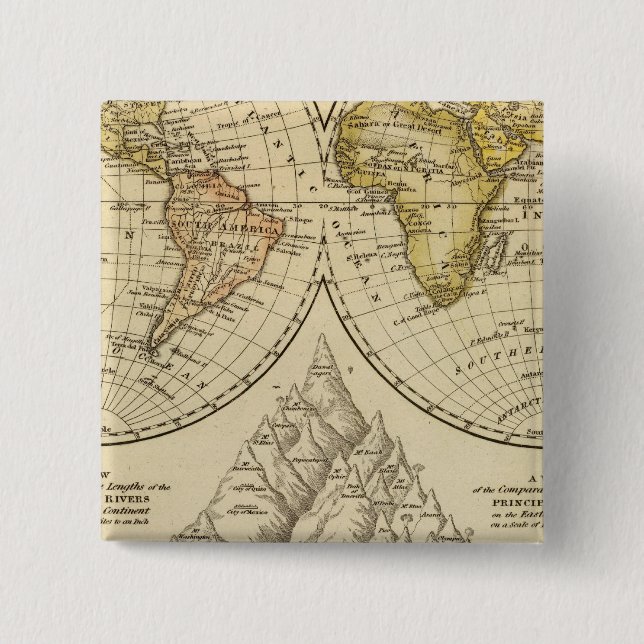 The World 15 Cm Square Badge (Front)