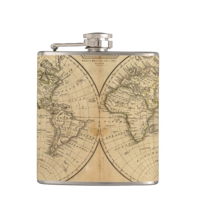 The World 2 Hip Flask (Front)