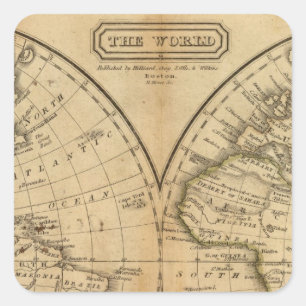 The World 2 Square Sticker